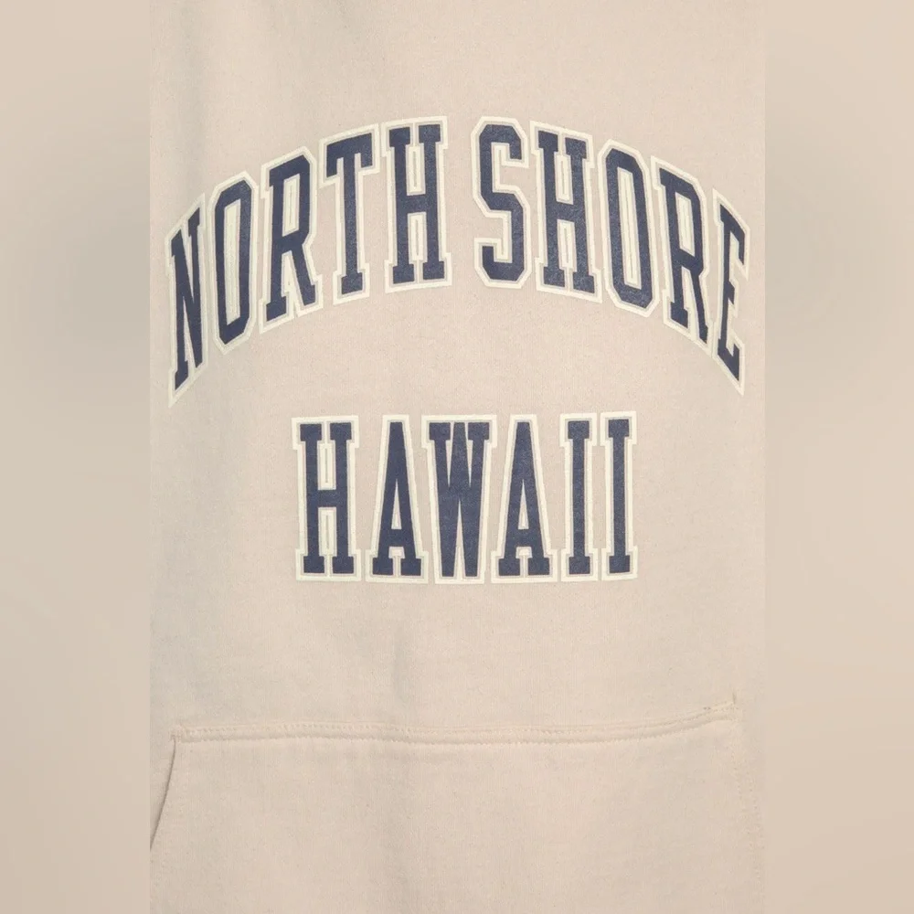 Brandy melville oversized cream Christy north shores hawaii hoodie - Picture 5 of 6
